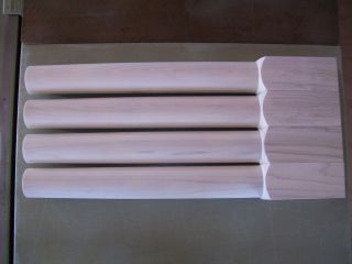 Set of 4 Wood Shaker Style Table Legs