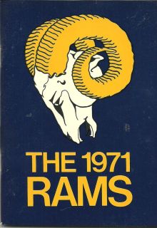 1971 Los Angeles Rams Media Guide