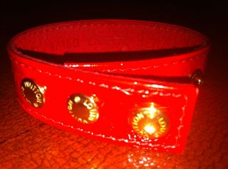 Louis Vuitton Pomme D Amour Red Vernis Monogram Bracelet