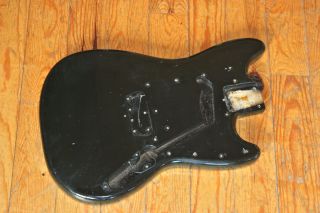1977 1978 1979 1980 Fender Musicmaster Guitar Body Black