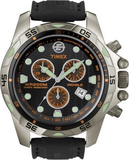 T49800 Timex E Expedition Dive Chronograph Indiglo 49800 Black