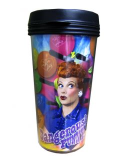 Love Lucy 16 oz Travel Plastic Coffee Mug New Desi