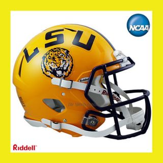 LSU Tigers on Field Authentic Revolution Speed Football Helmet