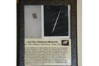 Lost City Oklahoma Meteorite Class H5 Part Slice 61 gm Photographed