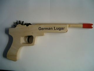 German Lugar 12 Shot Rubber Band Gun Semi Automatic