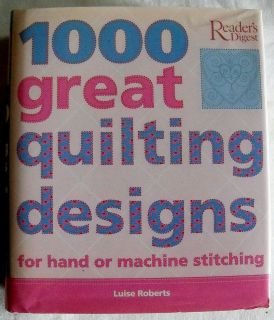 Quilting Designs for Hand or Machine Stitching by Luise Roberts