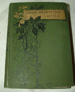 1887 Houghton Owen Merediths Lucile Lord Lytton Scarce