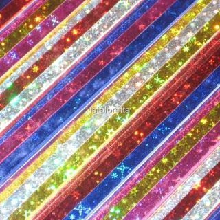 200 Origami Sparkle Foil Lucky Star Paper Small 0 5cm