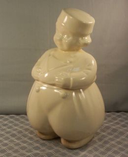 American Bisque Pottery Dutch Boy Cookie Jar Ludowici Celadon