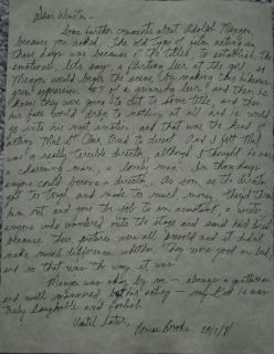 Louise Brooks Signed Autographed Handwritten Letter
