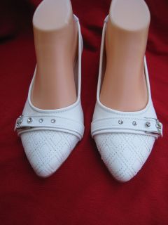 White Flat Shoes Via Pinky Size 5 10