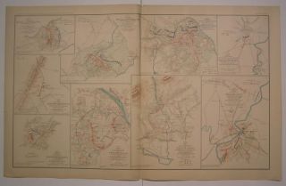 Battles of Wilderness Lynchburg Virginia C 1895 Antique Folio Civil