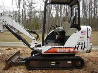 2002 Bobcat 331 Excavator Good Tracks with 2ft Bucket