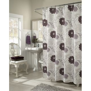 Style Harmony Shower Curtain MS8119 Plum