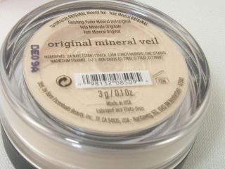 Bare Escentuals I d Minerals MINERAL VEIL 3g finishing Powder absorbs