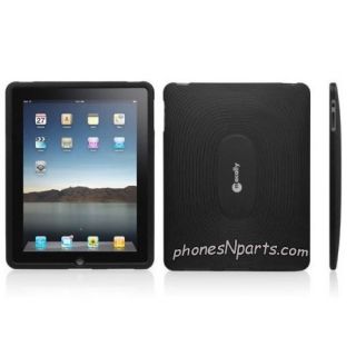 Retail Pack Macally Apple iPad 1st Gen Black Silicon Protective Sleeve