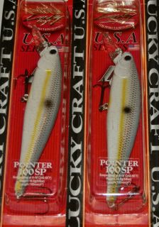 Lucky Craft U.S.A Pointer 100 SP Crankbait Fishing Lures SEXY CHART