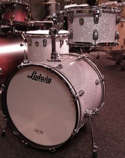 Ludwig drums sets Classic Maple USA Made 3pc White Marine Pearl 12 14F