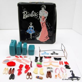 Barbie 1962 Storage Case with Accessories Luggage Set