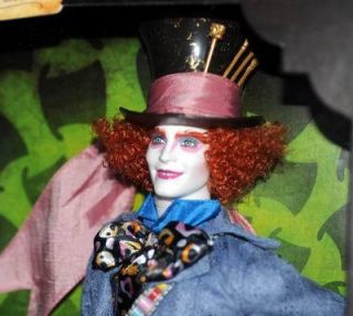 Mad Hatter Tim Burton Mattel Barbie Johnny Depp Alice in Wonderland