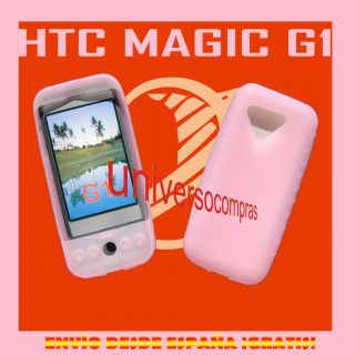 Funda Carcasa Silicona HTC Magic G1 Rosa Claro