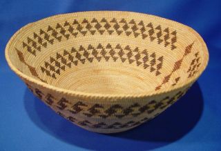 Antique Western Mono Indian Basket by Maggie Smith C 1938