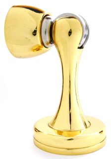 Polished Brass Magnetic Door Stop MX 1 Heavy Commercial Grade Quality