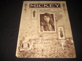 Mickey 1918 Mickey Mabel Normand Harry Williams Neil Moret 4359