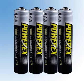 Maha Powerex 1000 mAh AAA NiMH 4 Pack Rechargeable Battery
