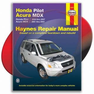 Acura MDX Haynes Repair Manual 42037 Shop Service Garage Maintenance