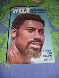 Wilt Chamberlain David Shaw Autobiography Hard BK Book