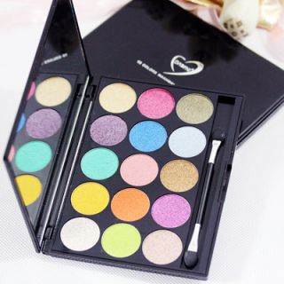 Cosmetic 15 Colors Warm Shimmer Eyeshadow Palette Makeup Set