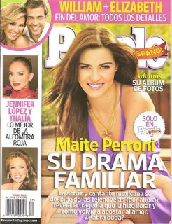 People Espanol Maite Perroni Thalia Jennifer Lopez July 2011 New