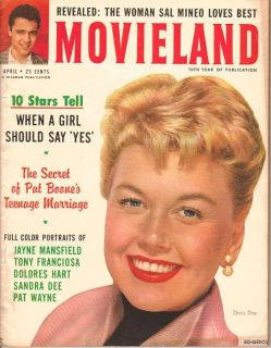Movieland Magazine April 1958 Brigitte Bardot Jayne Mansfield Elvis