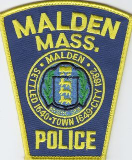 Malden Massachusetts MA Police Patch Y0607