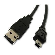 USB Type A Male to Mini B 5 Pin Male Cable 5ft AWM 2725 UL New Free