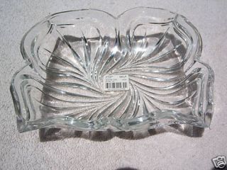 New Mikasa Crystal Japan Spring Flair Glass Bowl Dish