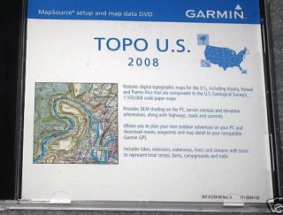 Garmin MapSource United States Topo DVD