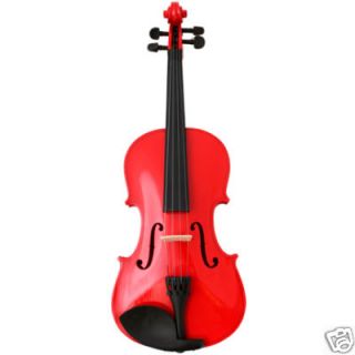 Crescent 4 4 Full Size Maplewood Acoustic Violin Red VL RDM
