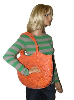 New Marc Fisher w D Inner Beauty Large Flame Orange Sequined Shopper