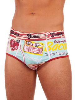 Ginch Gonch Mens I Love Bacon Brief Underwear