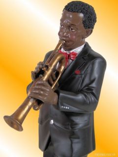 16 Black Man Jazz Trumpet Player 95071 D
