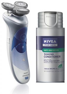 Philips Norelco HS8420 Nivea Shaving Cream Wet Dry Mens Rotary Arcitec