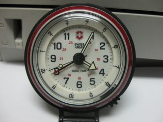 Victorinox Swiss Army Alarm Clock Dual Time Perfect