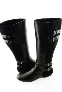 New Maria Sharapova by Cole Haan Air Milano Knee Tall Boot Shoe Black