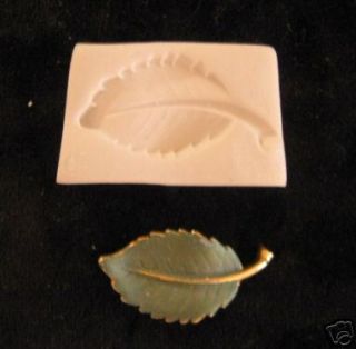 Small Rose Flower Leaf Clay Push Mold Nice Mold