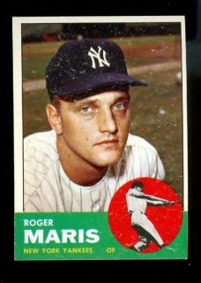 1963 Topps 120 Roger Maris Yankees Nice