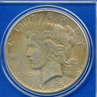 1928 s Peace Silver Dollar RARE Date High Grade Genuine US Mint Coin