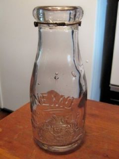 Syrup New England Maple Syrup Co Boston Glass Milk Style Bottle