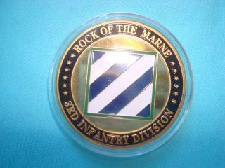 Challenge Coin US 3rd Infantry Division  Rock of The Marne 